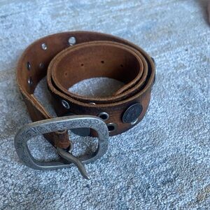 Aquara Italian Leather Handmade Belt.
